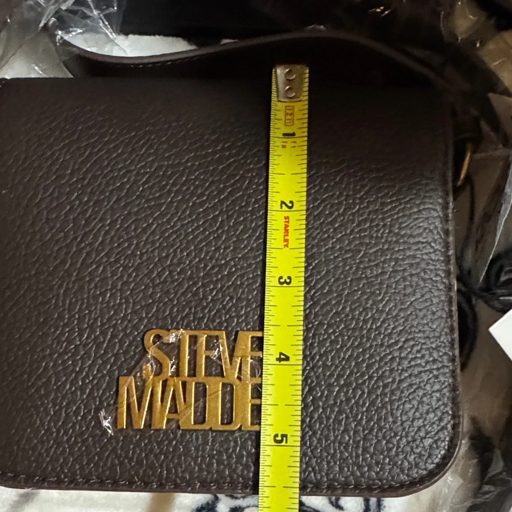 NWT Steve Madden Brown Mainline Coffee Boscar Crossbody Bag - Picture 4 of 11